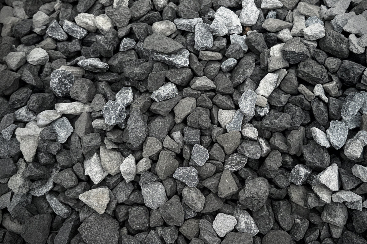1" Ebony Black Granite